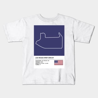 Las Vegas Strip Circuit [info] Kids T-Shirt